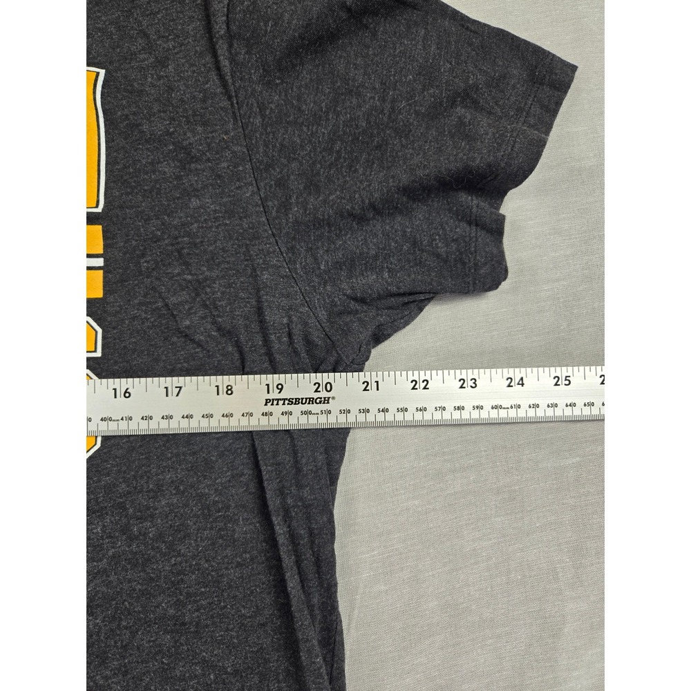 47 Brand Boston Bruins NHL Graphic T-Shirt Mens Large Charcoal Heather Grey - Picture 3 of 10